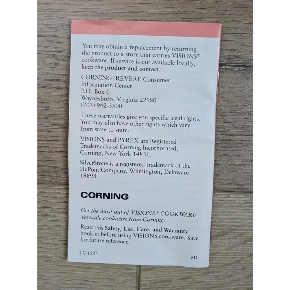 CorningWare VISIONS Amber 6